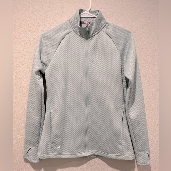 Adidas Women’s Textured Layer Full Zip Jacket - Picture 3 of 8